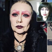 Blackened silver: 57-year-old Briton became a goth after beating cancer