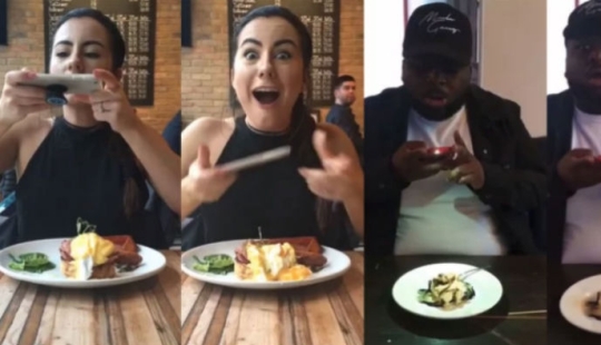 Briton Destroys Instagram-addicted Friends' Food and Shoots Their Reaction