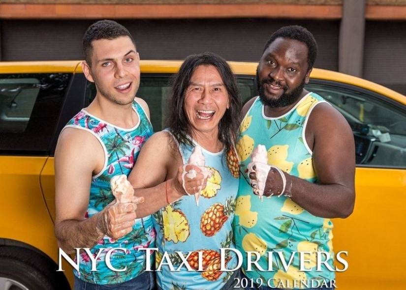 Brutal and anti-glamour: "hot" taxi drivers of New York again starred for the annual fun calendar