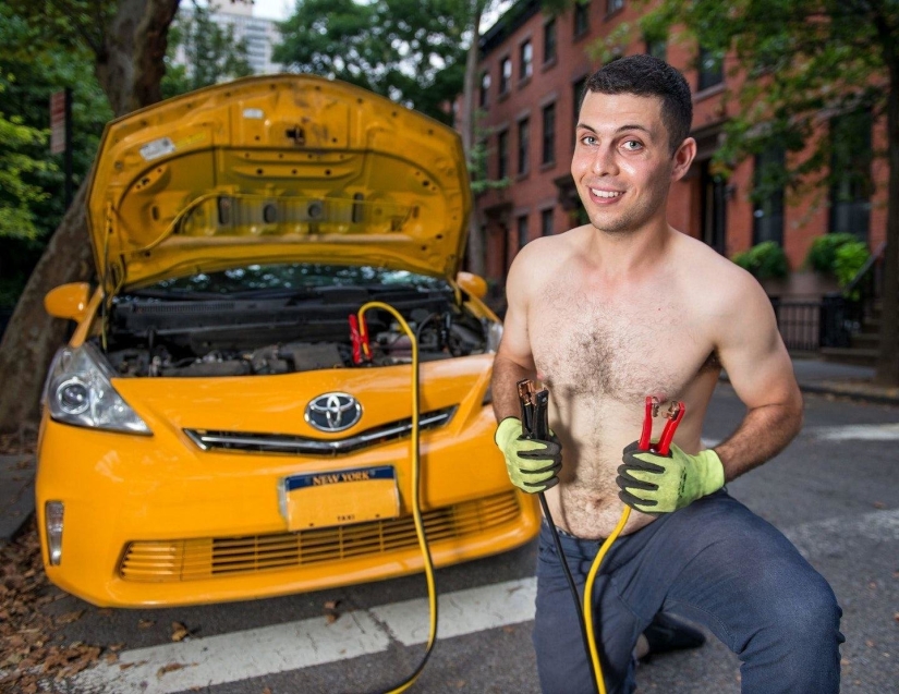 Brutal and anti-glamour: "hot" taxi drivers of New York again starred for the annual fun calendar