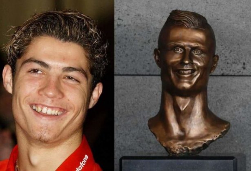 Busto de Cristiano Ronaldo presentado en Portugal