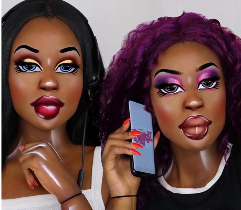 Cara de muñeca: los usuarios de las redes sociales se maquillan como muñecas Bratz