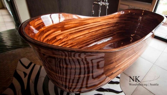 Carpenter-shipbuilder creates stunning wooden baths