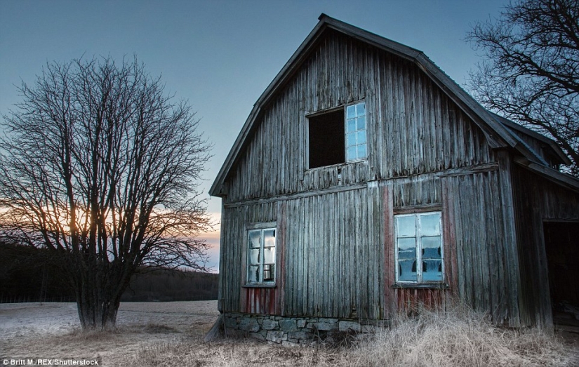 Casas abandonadas de Escandinavia, complementando la belleza de la naturaleza del norte