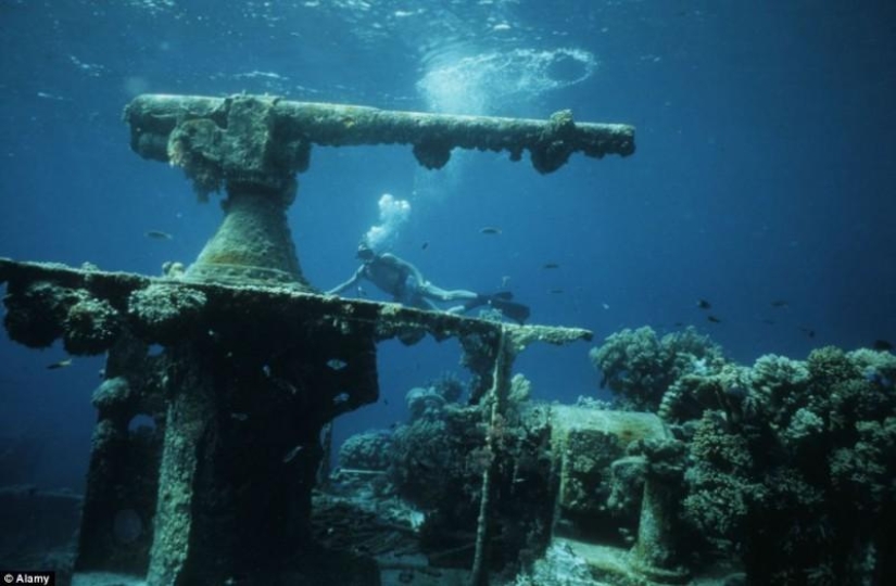 Cementerio submarino de barcos en las Islas Chuuk