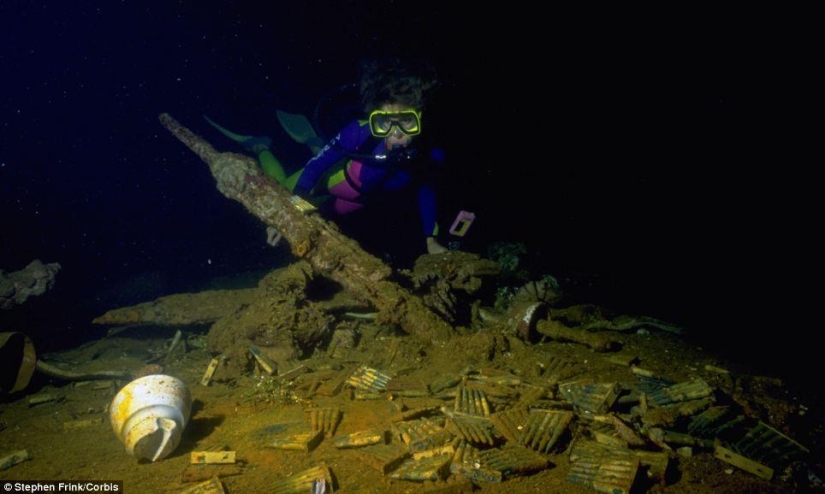 Cementerio submarino de barcos en las Islas Chuuk