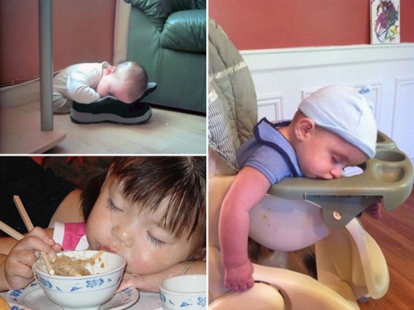 Children who can fall asleep absolutely anywhere