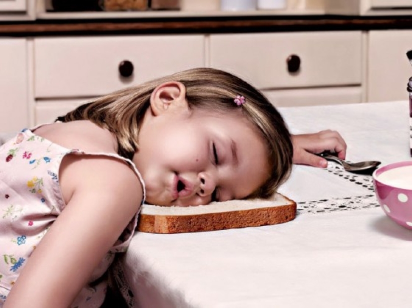 Children who can fall asleep absolutely anywhere