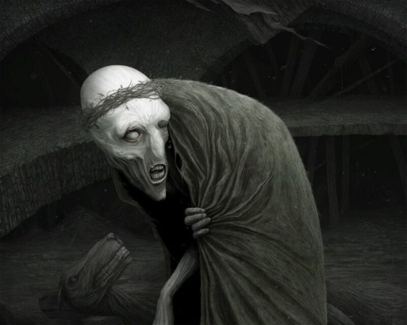 Chilling horror in the works of the master of horror-surrealism Anton Semenov