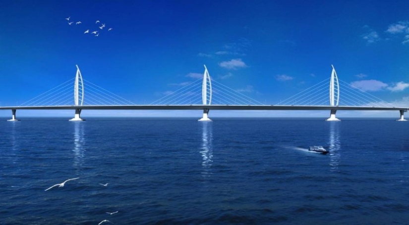 ​China has built the world's longest sea bridge