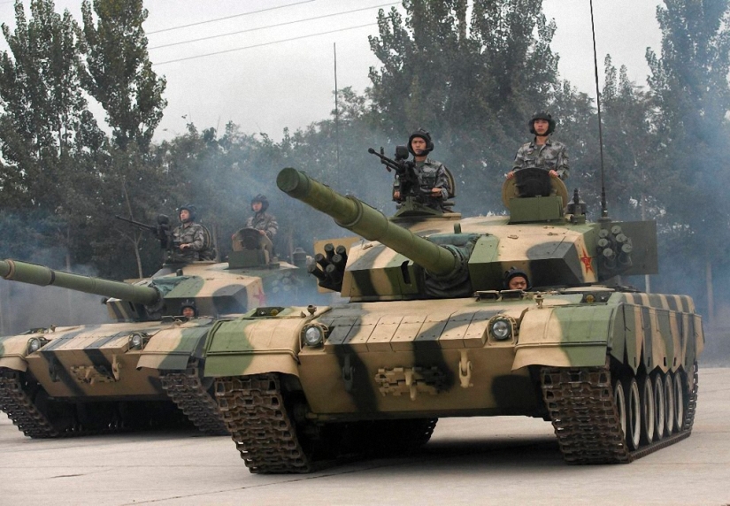 Chinese army in action