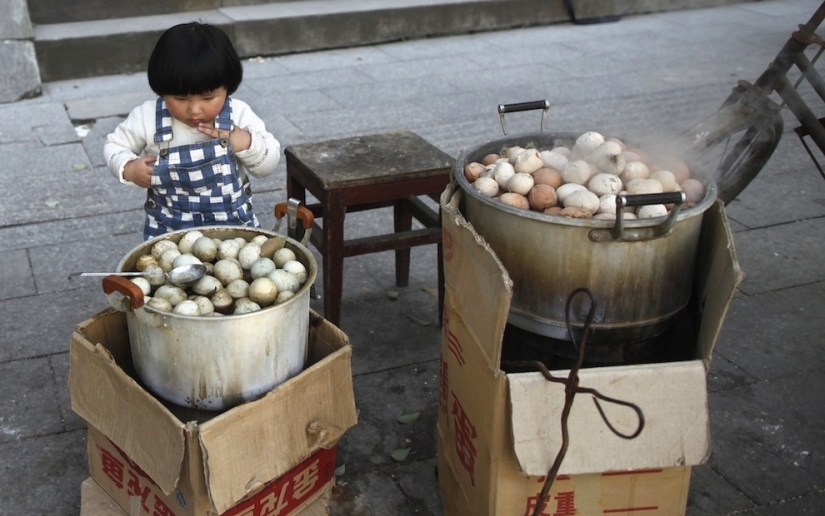 Chinese delicacy — eggs boiled in the urine of virgins