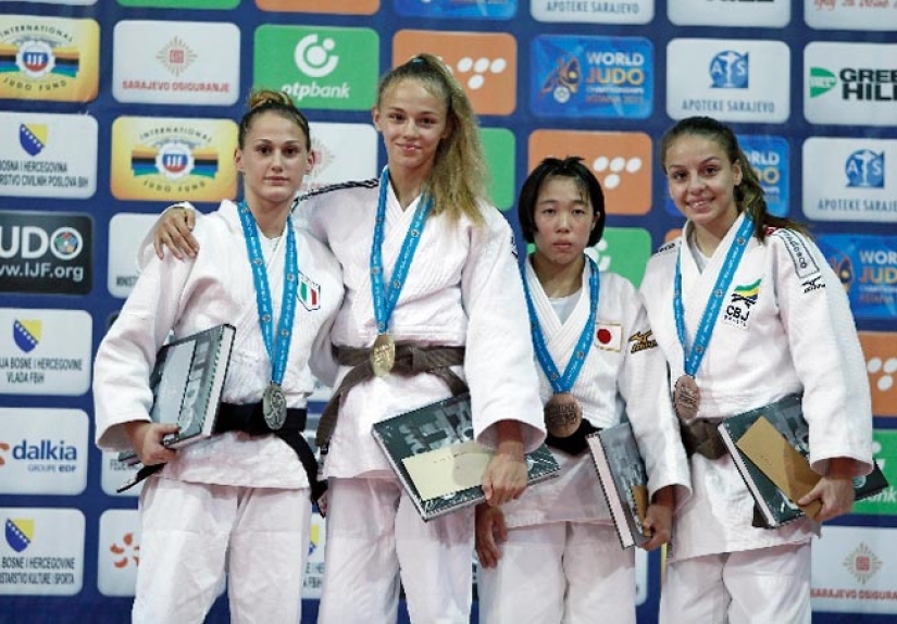 Cinturón negro en belleza: Daria Beloded, de 17 años, de Ucrania, se convirtió en la campeona mundial de judo