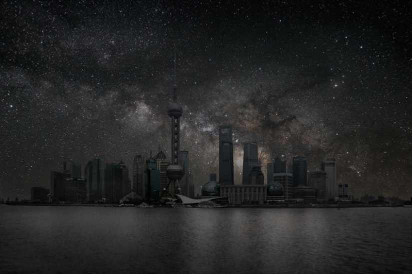 Cities lit only by stars