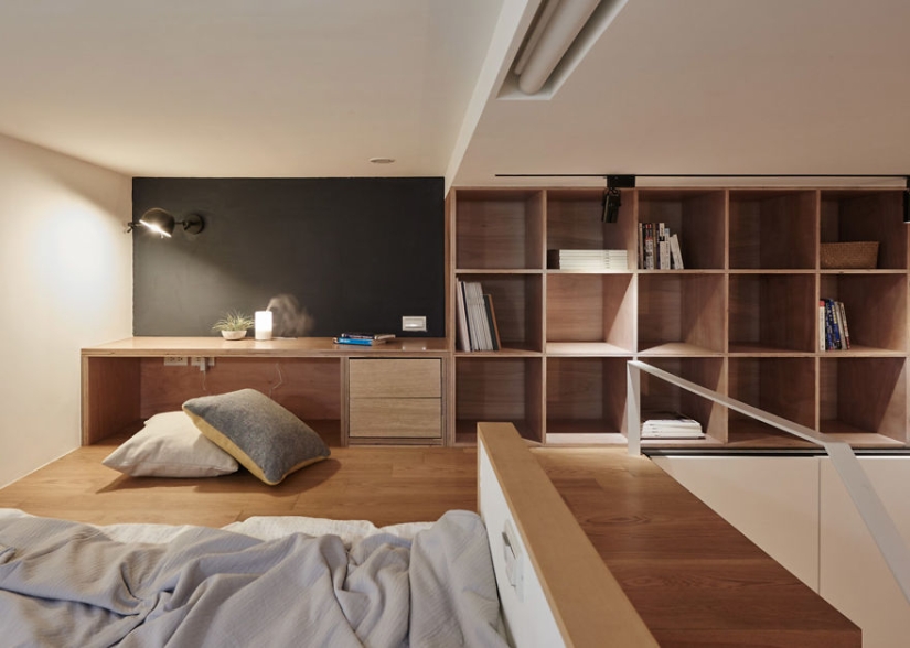 Cómo aprovechar al máximo un mínimo de espacio: un apartamento totalmente funcional en Taiwán con una superficie de solo 22 metros cuadrados