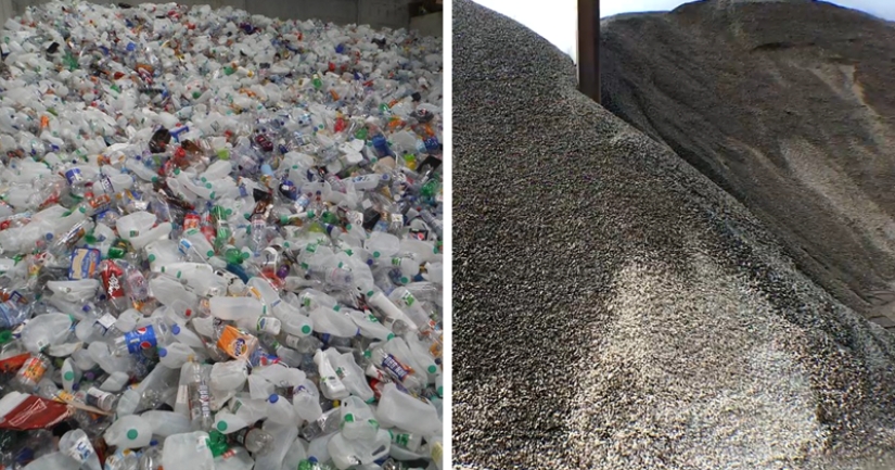 Cómo en Gran Bretaña la basura de las botellas de plástico se convierte en carreteras súper fuertes