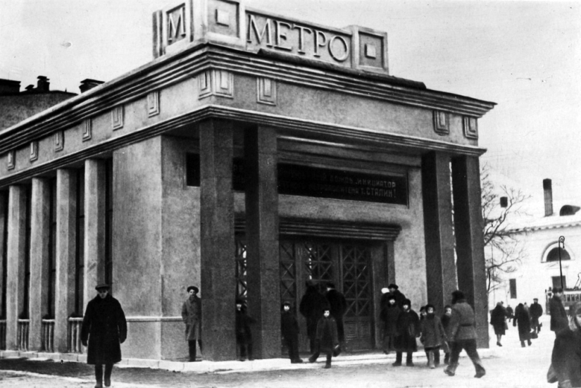 Cómo eran las primeras estaciones del metro de Moscú en el año de su apertura