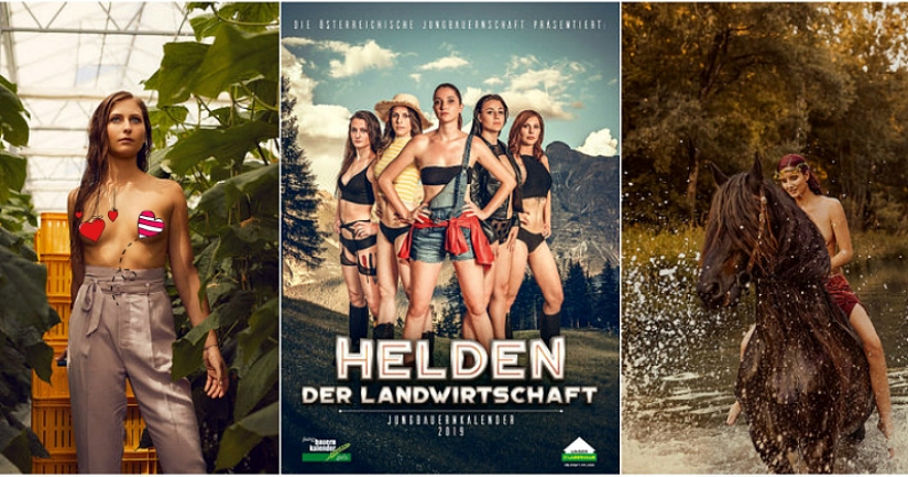 Cómo es el nuevo calendario jugoso de los agricultores más sexys de Austria