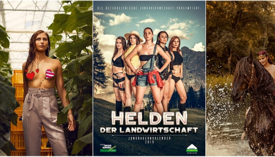 Cómo es el nuevo calendario jugoso de los agricultores más sexys de Austria