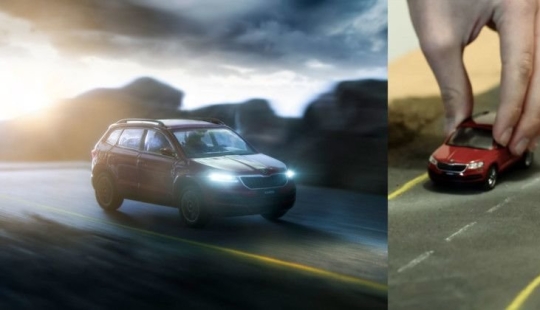 Cómo hacer fotos publicitarias realistas usando modelos de autos