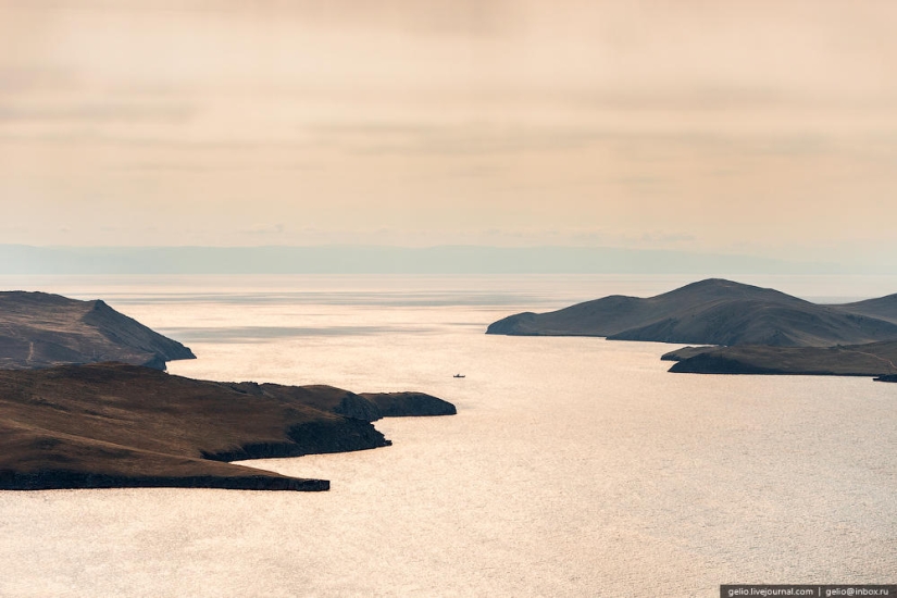 Cómo se ve el Baikal desde un helicóptero