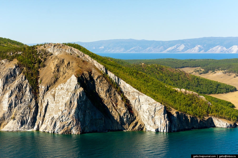 Cómo se ve el Baikal desde un helicóptero