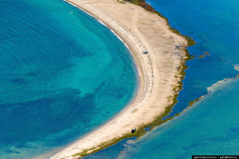 Cómo se ve el Baikal desde un helicóptero