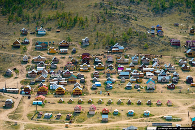 Cómo se ve el Baikal desde un helicóptero