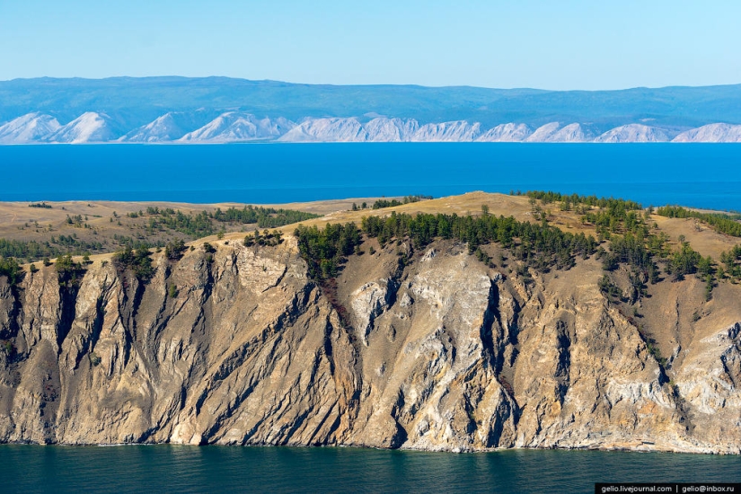 Cómo se ve el Baikal desde un helicóptero