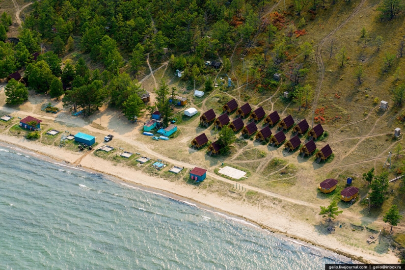 Cómo se ve el Baikal desde un helicóptero