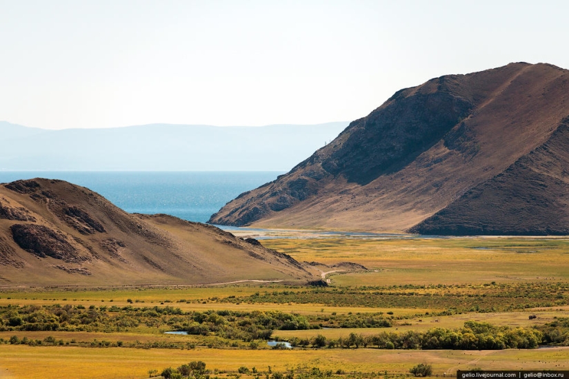 Cómo se ve el Baikal desde un helicóptero