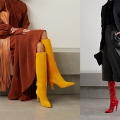 Cómo usar botas brillantes este otoño: ejemplos de moda de las estrellas