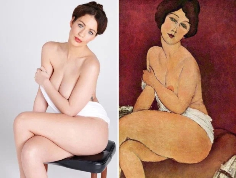 Como en la imagen: modelos recreados lienzos desnudos clásicos