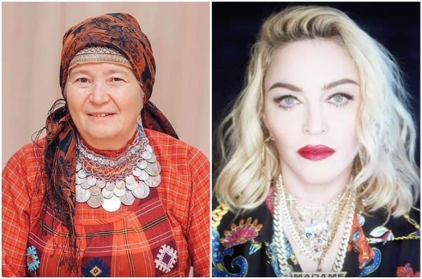 Comparison of foreign and Russian celebrities of the same age