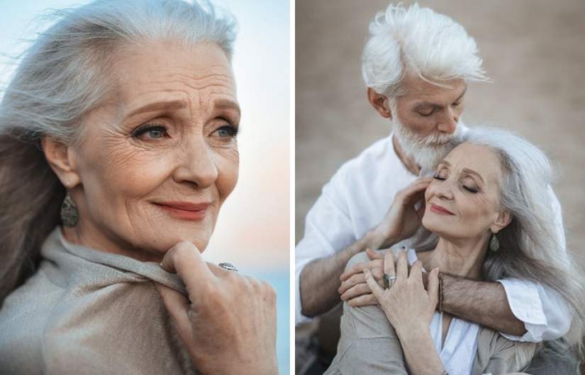 Conmovedora sesión de fotos de una pareja de ancianos de un fotógrafo ruso
