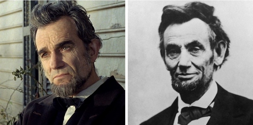 Copy and original: movie images of historical figures and their real prototypes