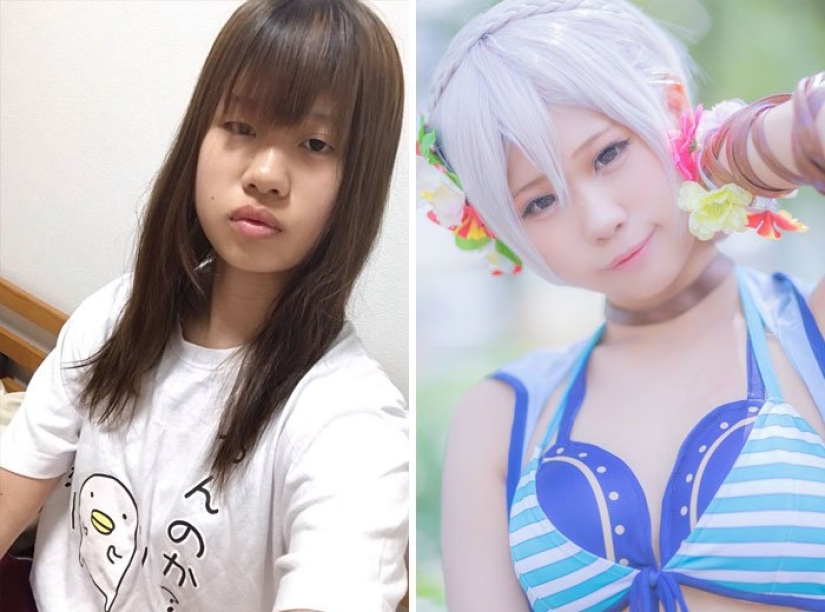 "Cosplay on / off": los japoneses muestran sus fotos antes y después de ingresar a la imagen
