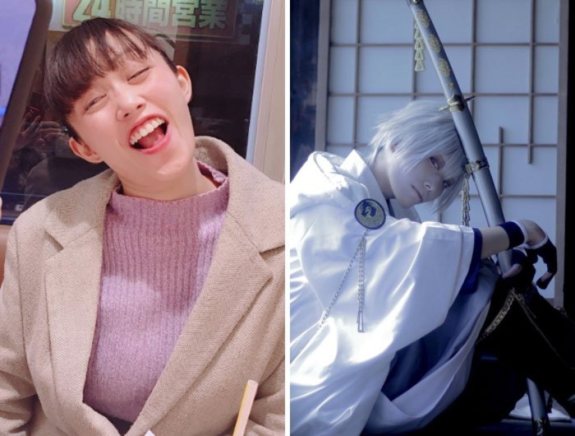 "Cosplay on/off": Japanese show their photos before and after entering the image