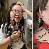 "Cosplay on/off": Japanese show their photos before and after entering the image