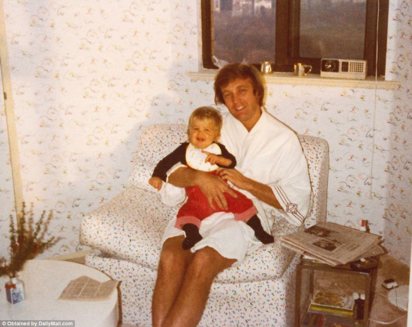 Cozy and homely Donald Trump in pictures from the accidentally surfaced family archive