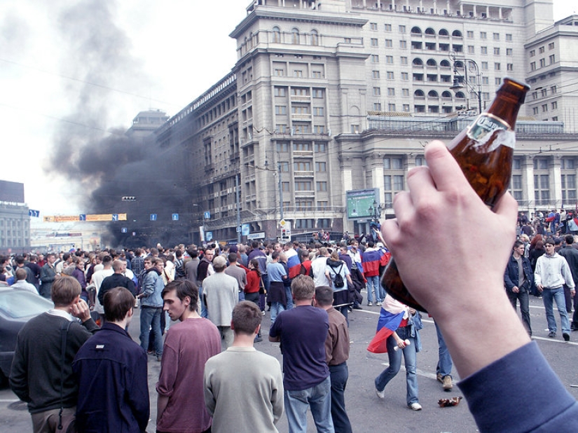 Cruel and scary: exactly 16 years ago, football fans trashed Manezhnaya Square