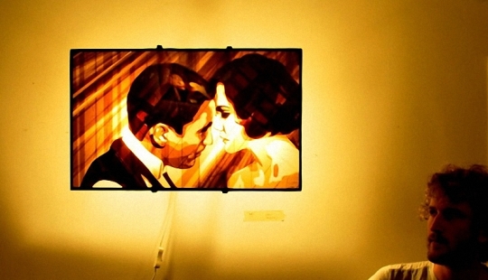 Cuadros hechos de cinta escocesa Cuadros hechos de cinta escocesa