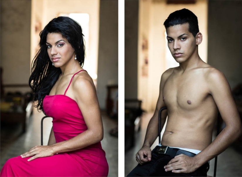 Cuban transsexuals — before and after sex change
