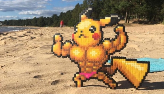 Dear, you have Putin pixelit: Swedish artist releases pixel heroes into the real world