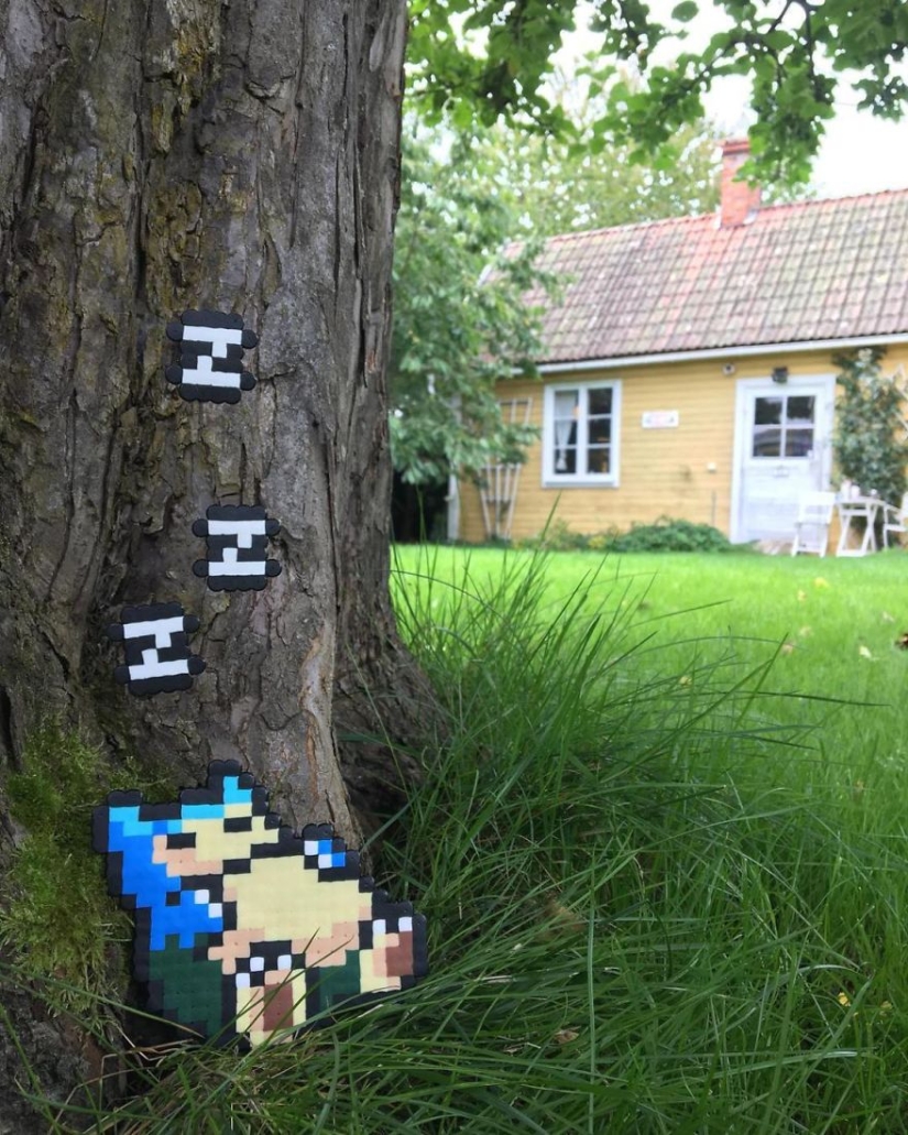 Dear, you have Putin pixelit: Swedish artist releases pixel heroes into the real world