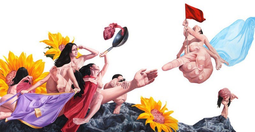 Desnudo y absurdo: ilustraciones del artista vietnamita Nguyen Xuanhui