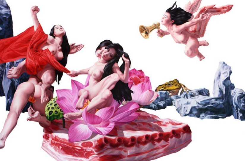 Desnudo y absurdo: ilustraciones del artista vietnamita Nguyen Xuanhui