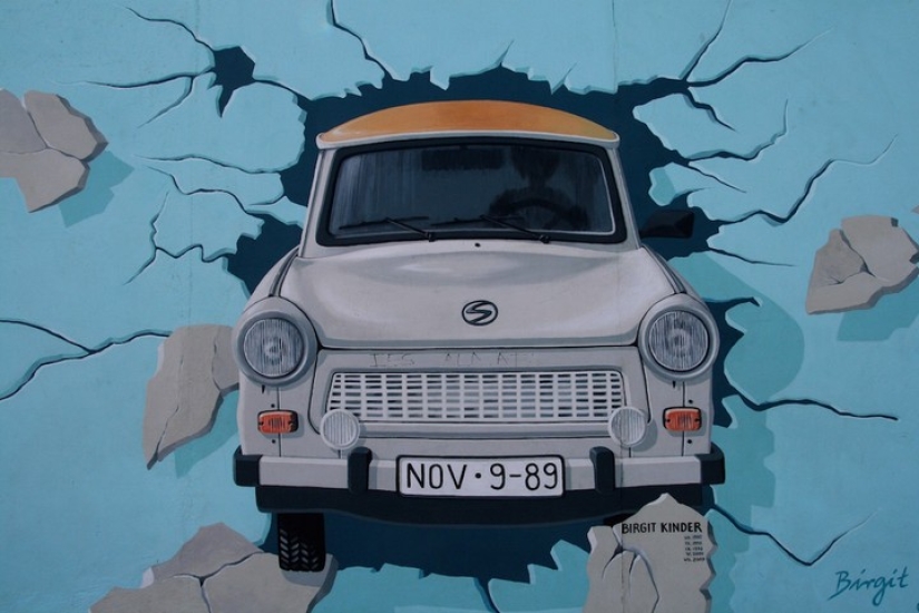 Dibujos conservados en el Muro de Berlín hasta nuestros días