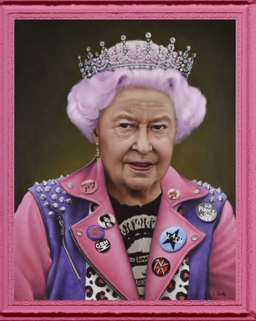 Dictators with pink glasses: mocking caricatures of famous politicians