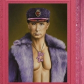 Dictators with pink glasses: mocking caricatures of famous politicians